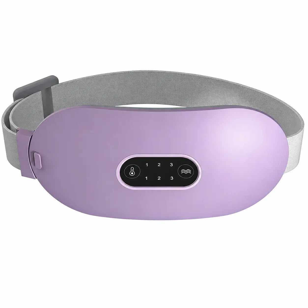 Almohadilla térmica inalámbrica portátil rosa con masaje, 6 niveles de calor y apagado automático para cólicos menstruales y dolor lumbar abdominal