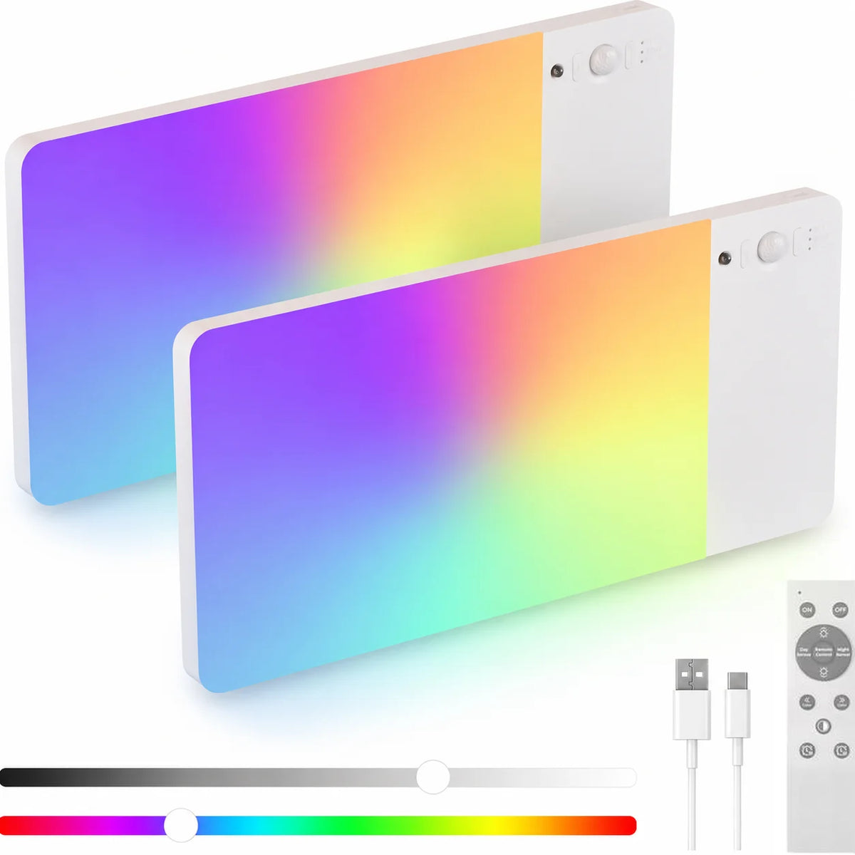 Lámpara de techo LED con sensor y control remoto
