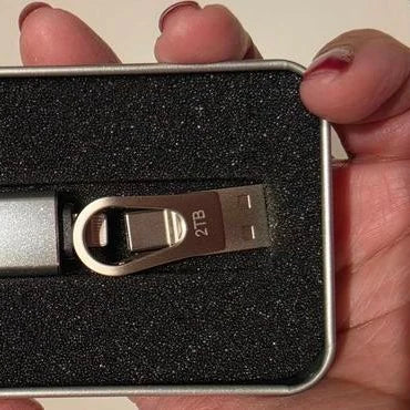 Memoria USB 3 en 1 metálica con adaptador Lightning