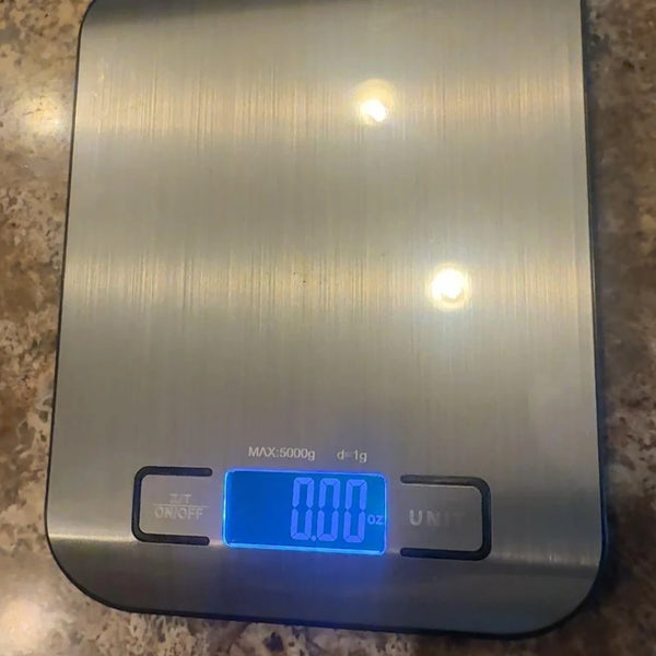 Báscula digital de cocina con tara y precisión de 1 g