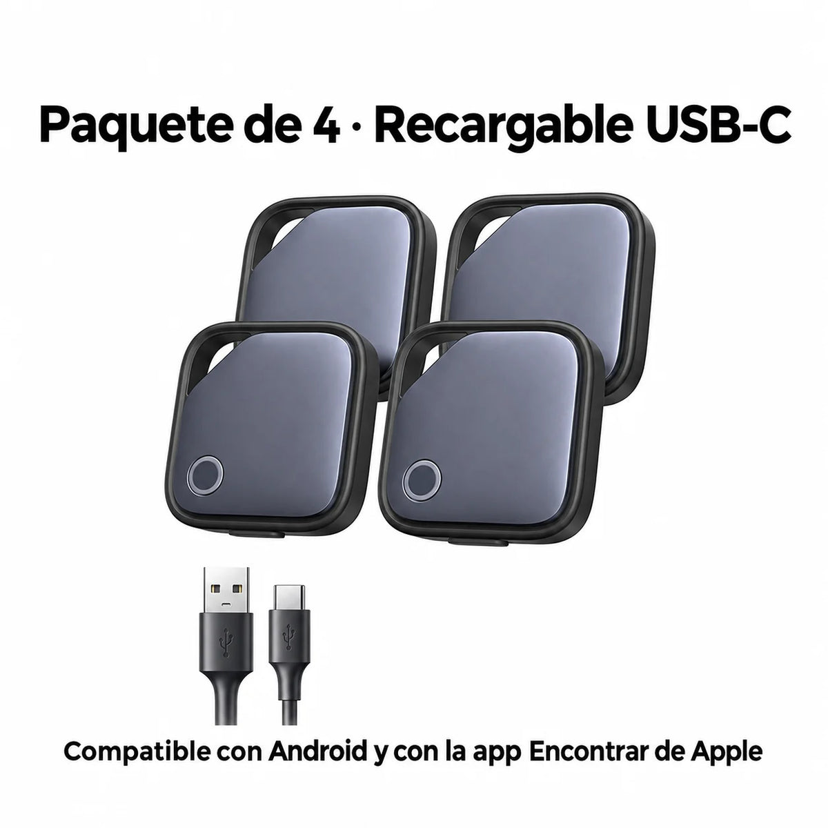 Rastreador Bluetooth con alarma para llaves y maletas
