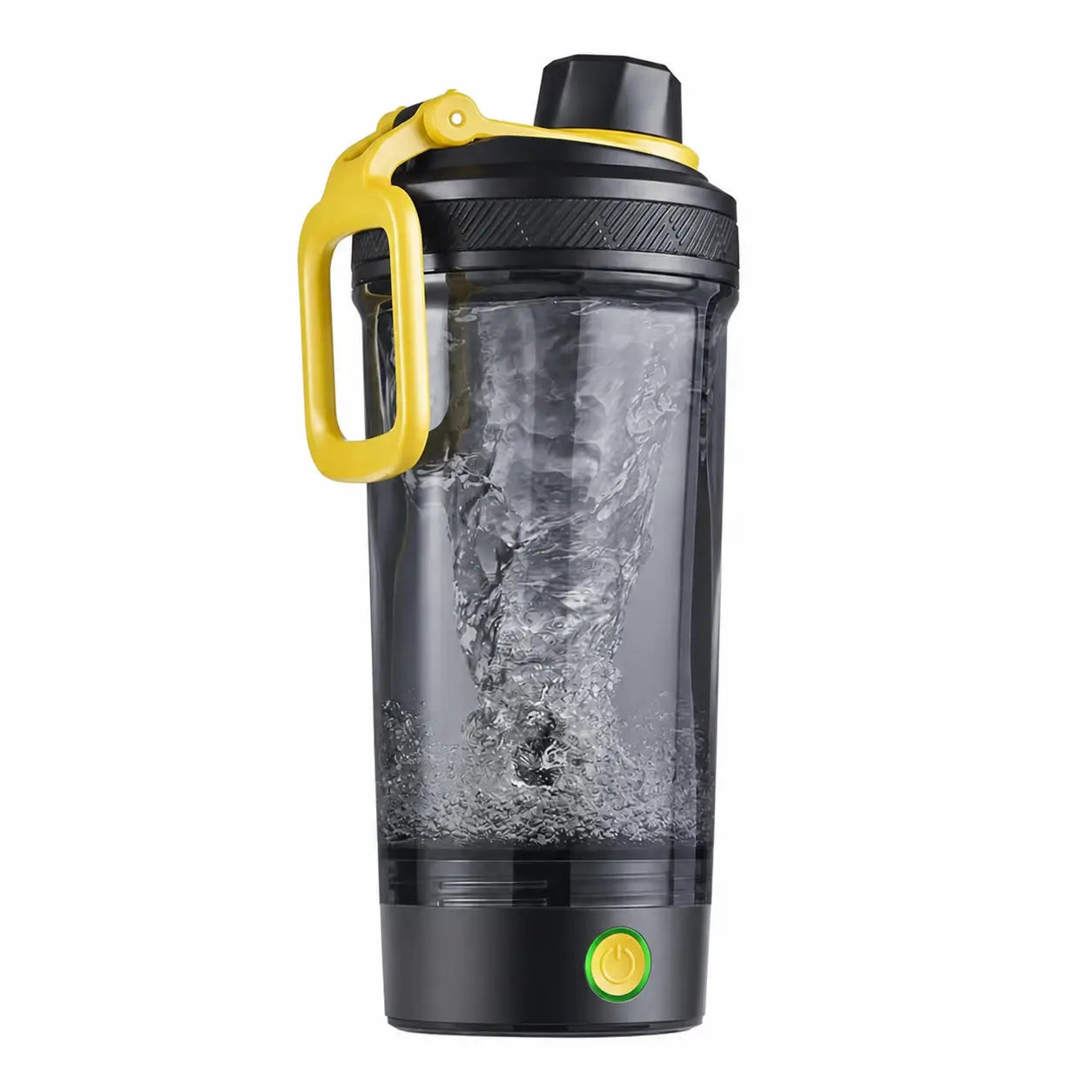 Shaker eléctrico para proteína con mezcla sin grumos, carga USB-C y tapa antifugas para gimnasio, oficina y batidos post entrenamiento