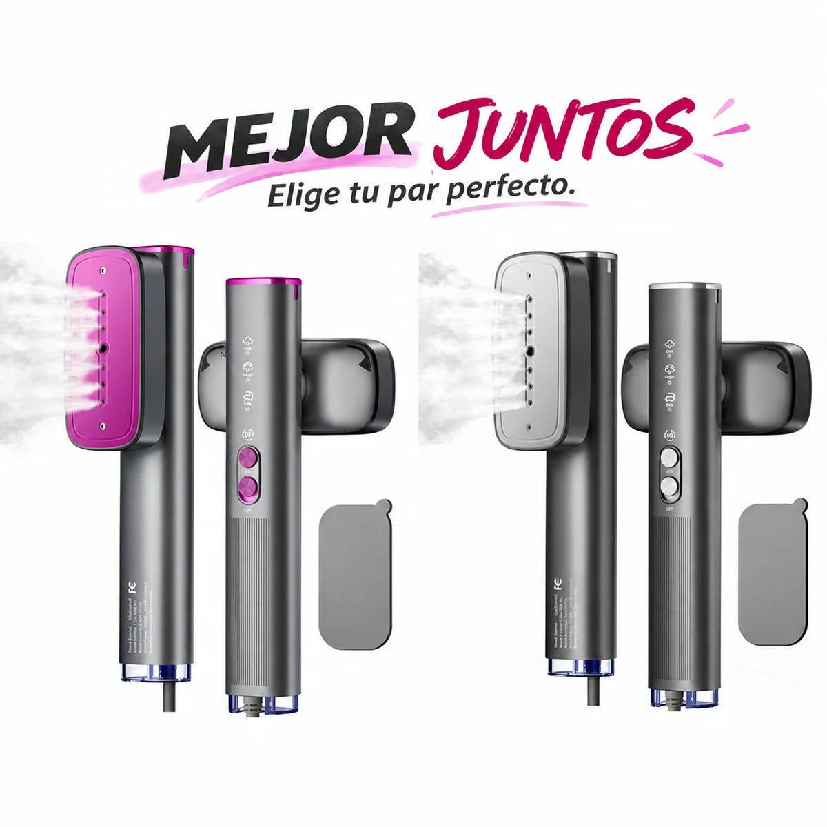 Vaporizador de ropa 2 en 1 con tanque de 120 ml