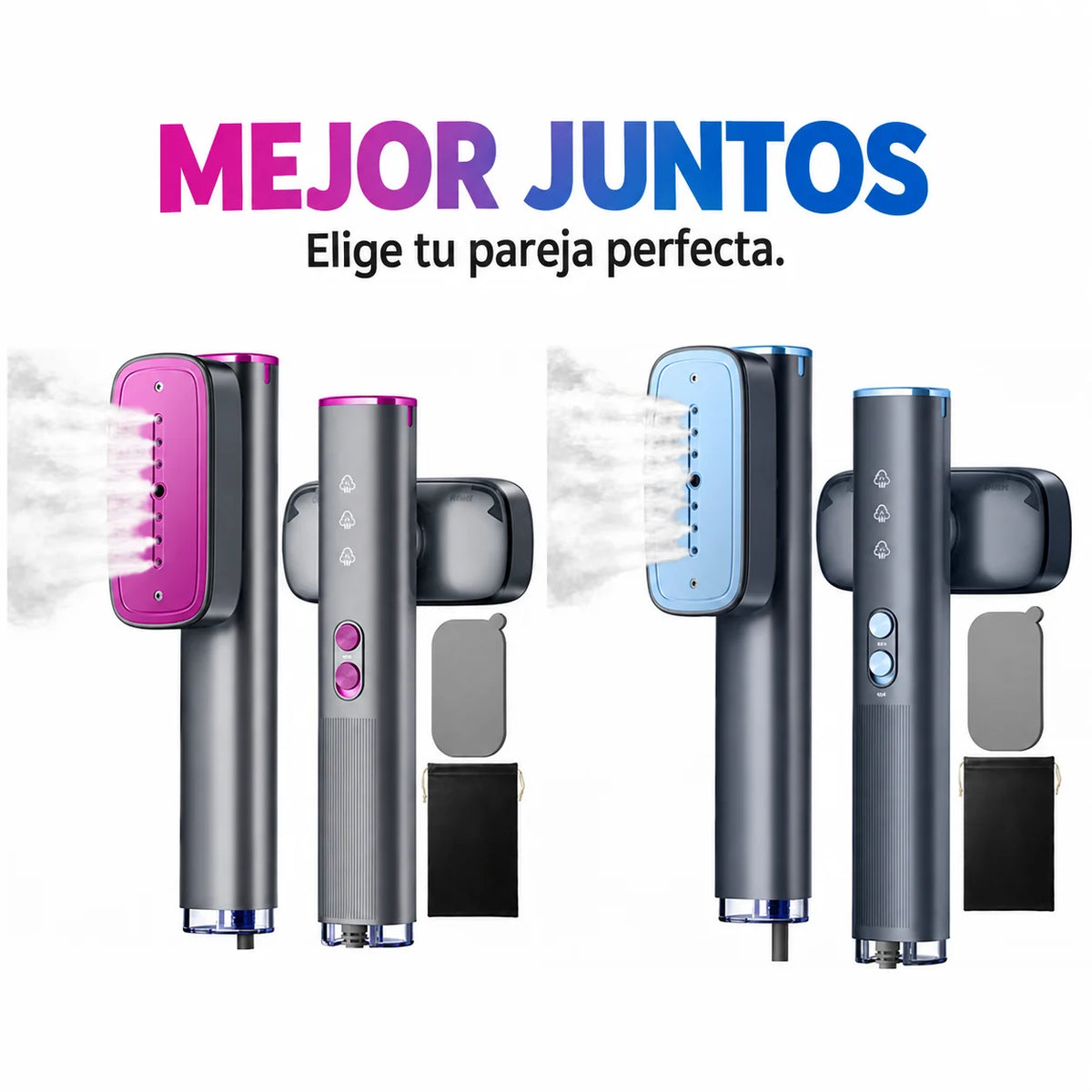 Vaporizador de ropa 2 en 1 con tanque de 120 ml