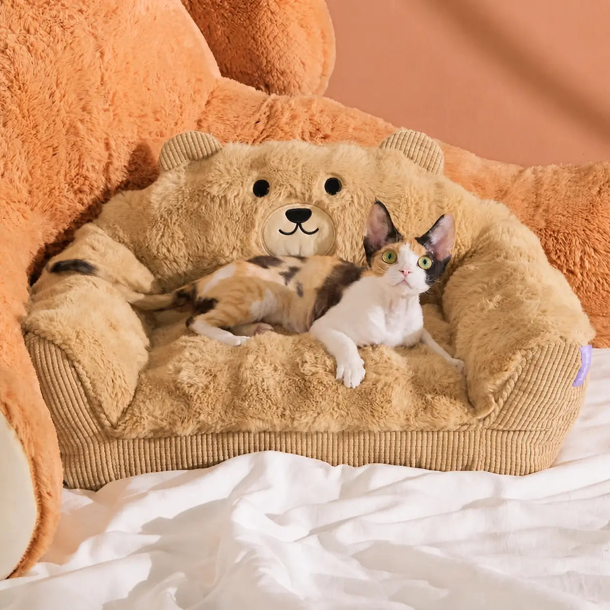 Colchoneta autocalentable lavable para mascotas con superficie silenciosa para perros, gatos y cachorros que descansan mejor