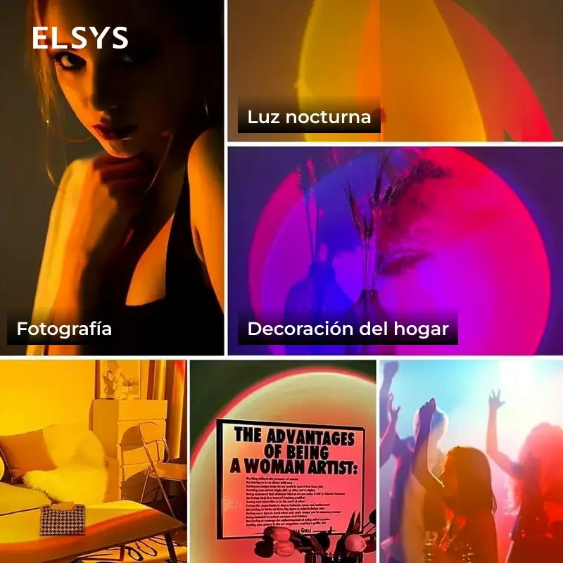 Lámpara de noche LED inteligente recargable con sensor de movimiento, luz RGB atenuable y montaje magnético para recámara, pasillo y escaleras