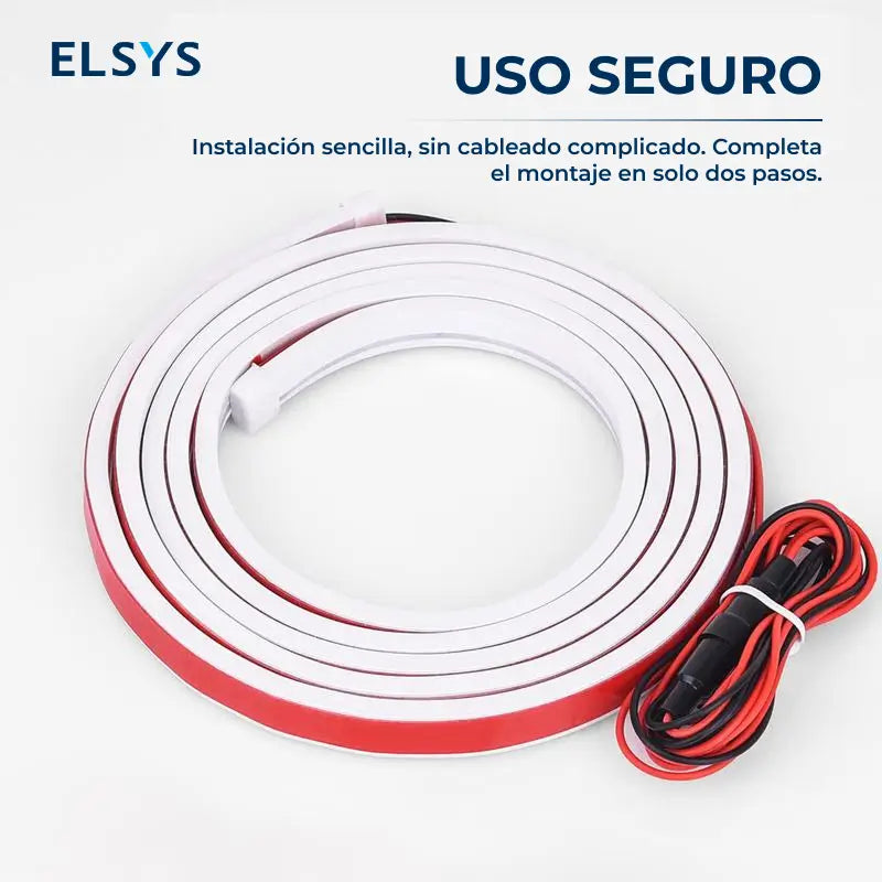 Tira LED DIBMS para cofre de auto 180 cm, luz DRL azul hielo 12V con escaneo dinámico e instalación fácil para personalizar tu carro