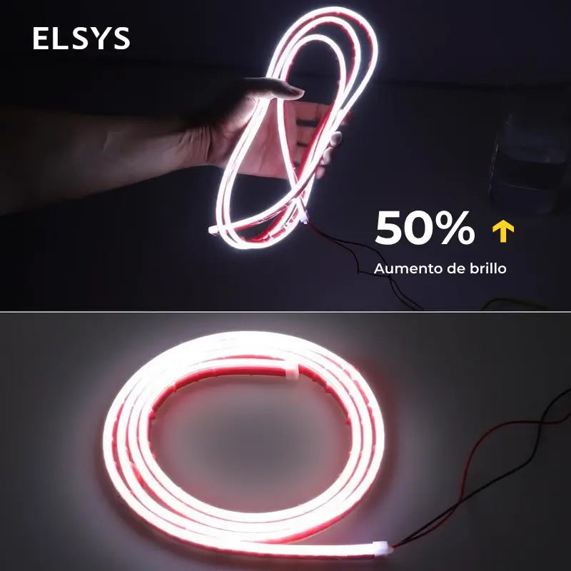 Tira LED DIBMS para cofre de auto 180 cm, luz DRL azul hielo 12V con escaneo dinámico e instalación fácil para personalizar tu carro