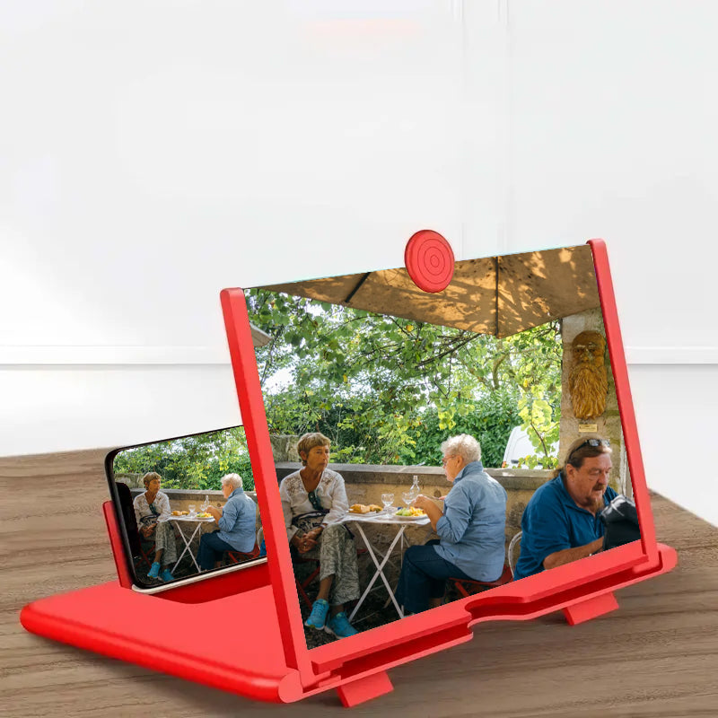 Amplificador de pantalla para celular de 25.4 cm con lente 4x, ideal para series, clases en línea y lectura cómoda diaria