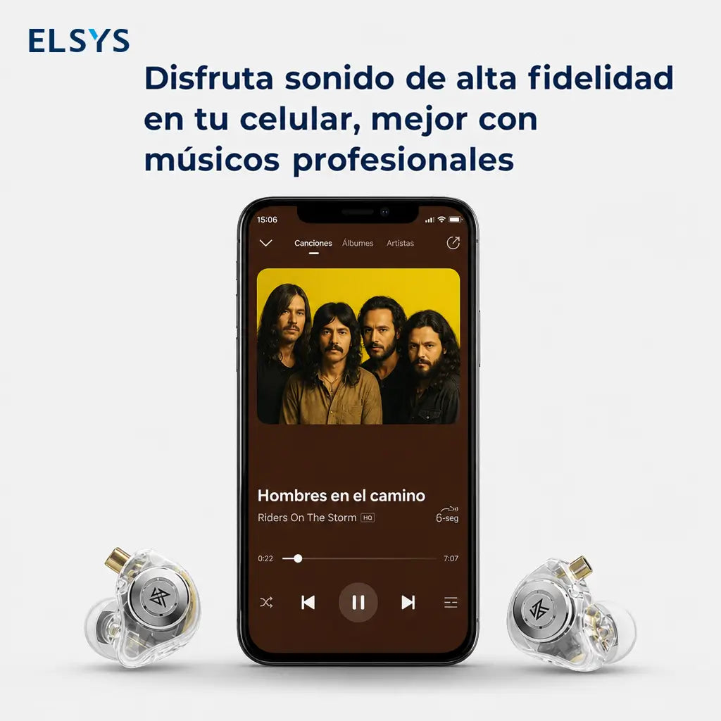 Audífonos in ear EDX Pro con micrófono, cable desmontable y sonido Hi-Fi para gaming, música y llamadas en celular, PC y consola