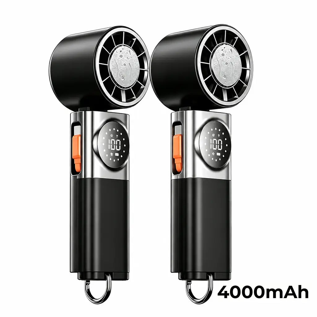 Mini ventilador portátil 7 en 1 con 100 velocidades