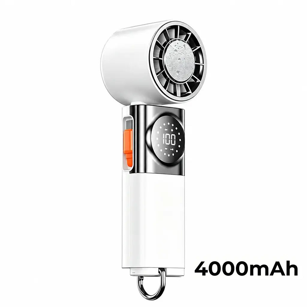 Mini ventilador portátil 7 en 1 con 100 velocidades