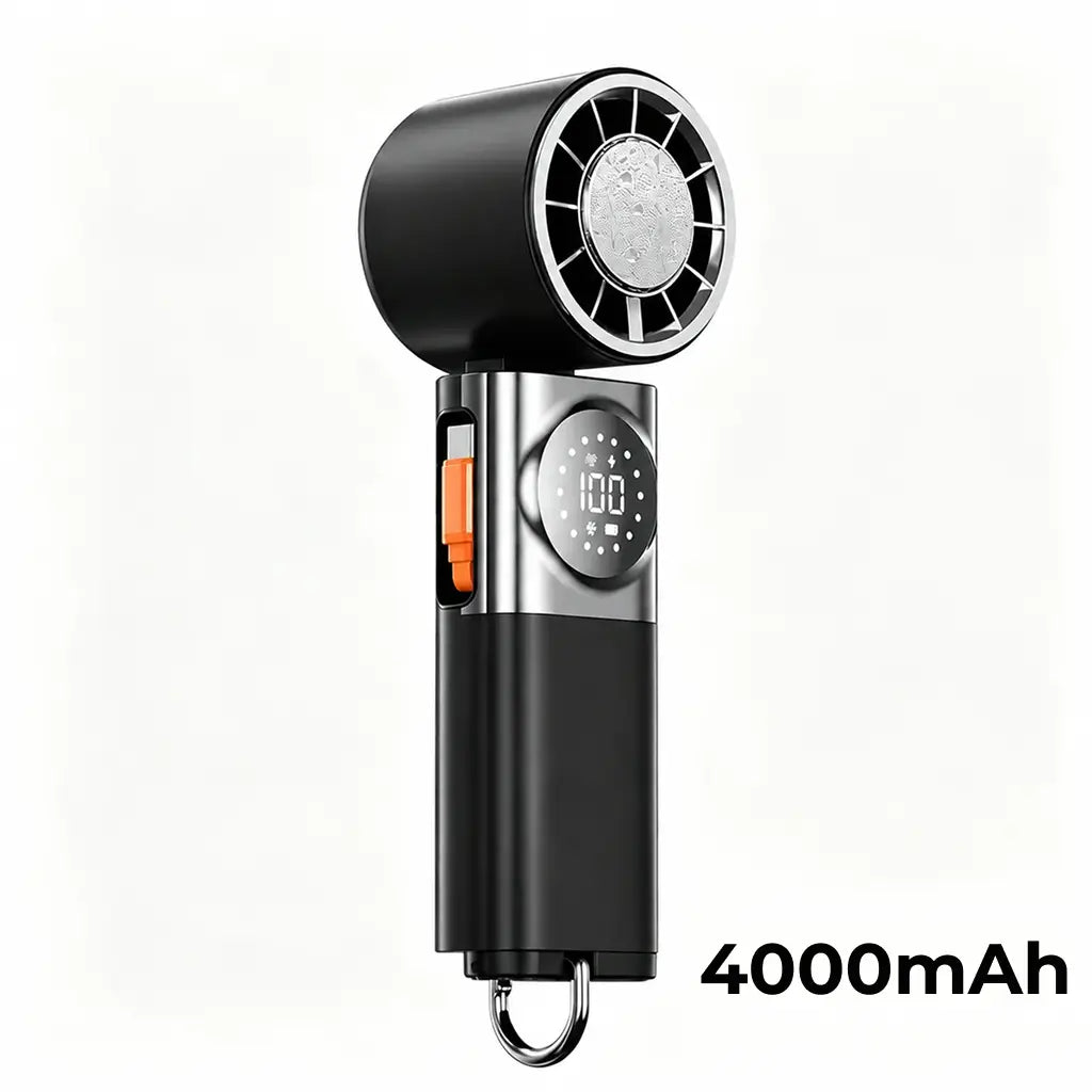 Mini ventilador portátil 7 en 1 con 100 velocidades