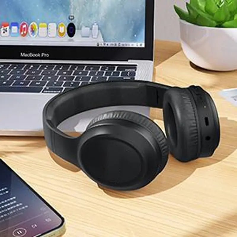 Audífonos Inalámbricos de Diadema Plegables con Bluetooth, Diadema para Gaming, Celulares y Computadoras
