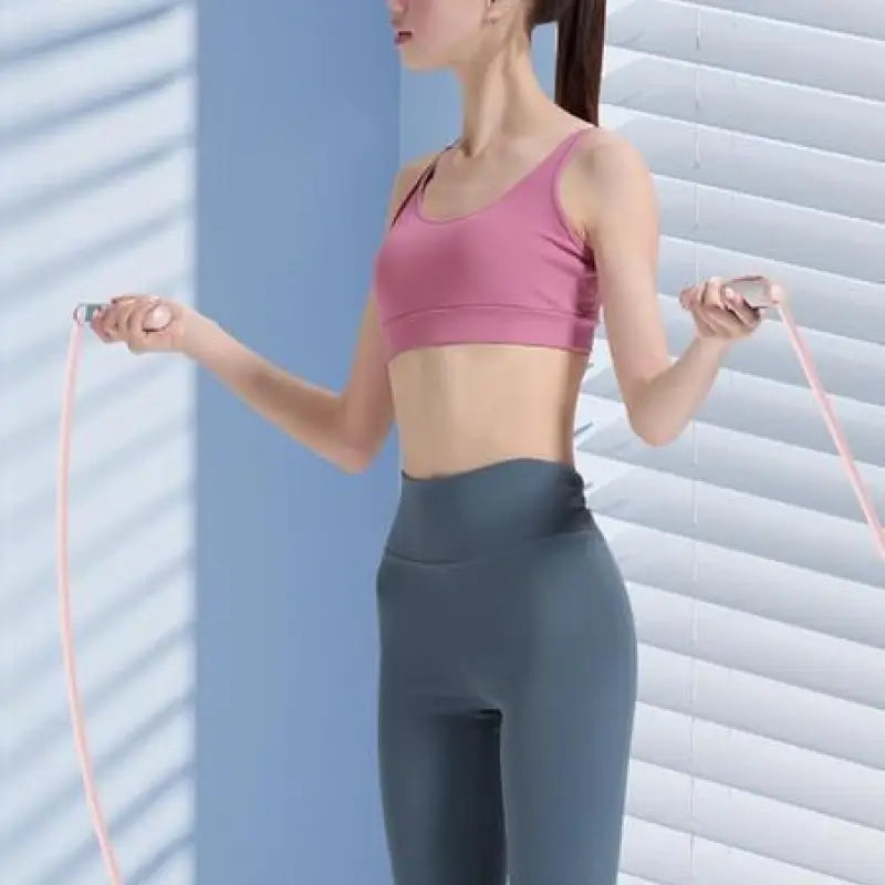 Cuerda para Saltar 2 en 1 sin Cable con Contador para Fitness - Cuerda de Saltar Inteligente Ajustable para Hombres, Mujeres y Niños, Entrenamiento de Boxeo, Crossfit y Cardio, Cuerda con Pesas de Bola Grande