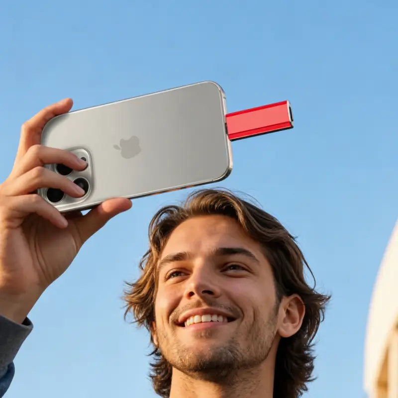Memoria USB Flash para iPhone e iPad, Unidad de Almacenamiento para Respaldo de Fotos y Videos, Compatible con Android y PC, Conectar y Usar, Sin Necesidad de Aplicaciones