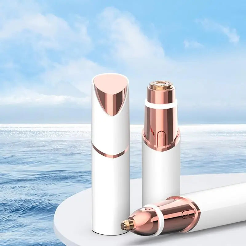 Recortadora de vello facial y cejas 2 en 1, depiladora eléctrica para rostro, labios y cuerpo, rasuradora eléctrica para mujer, removedor de vello portátil