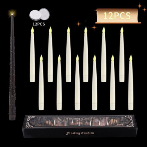 Velas flotantes LED sin flama con control de varita