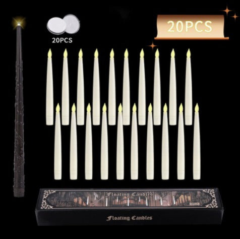 Velas flotantes LED sin flama con control de varita