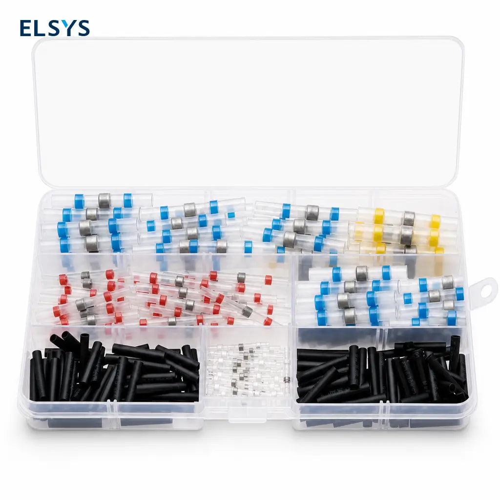 Kit de 300 conectores termocontráctiles con soldadura y sello impermeable para cableado automotriz