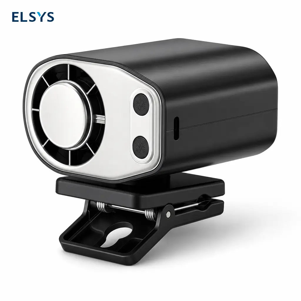 Ventilador portátil con clip y enfriamiento semiconductor, 100 velocidades y batería 3000mAh para auto, escritorio y viajes diarios con pantalla LED