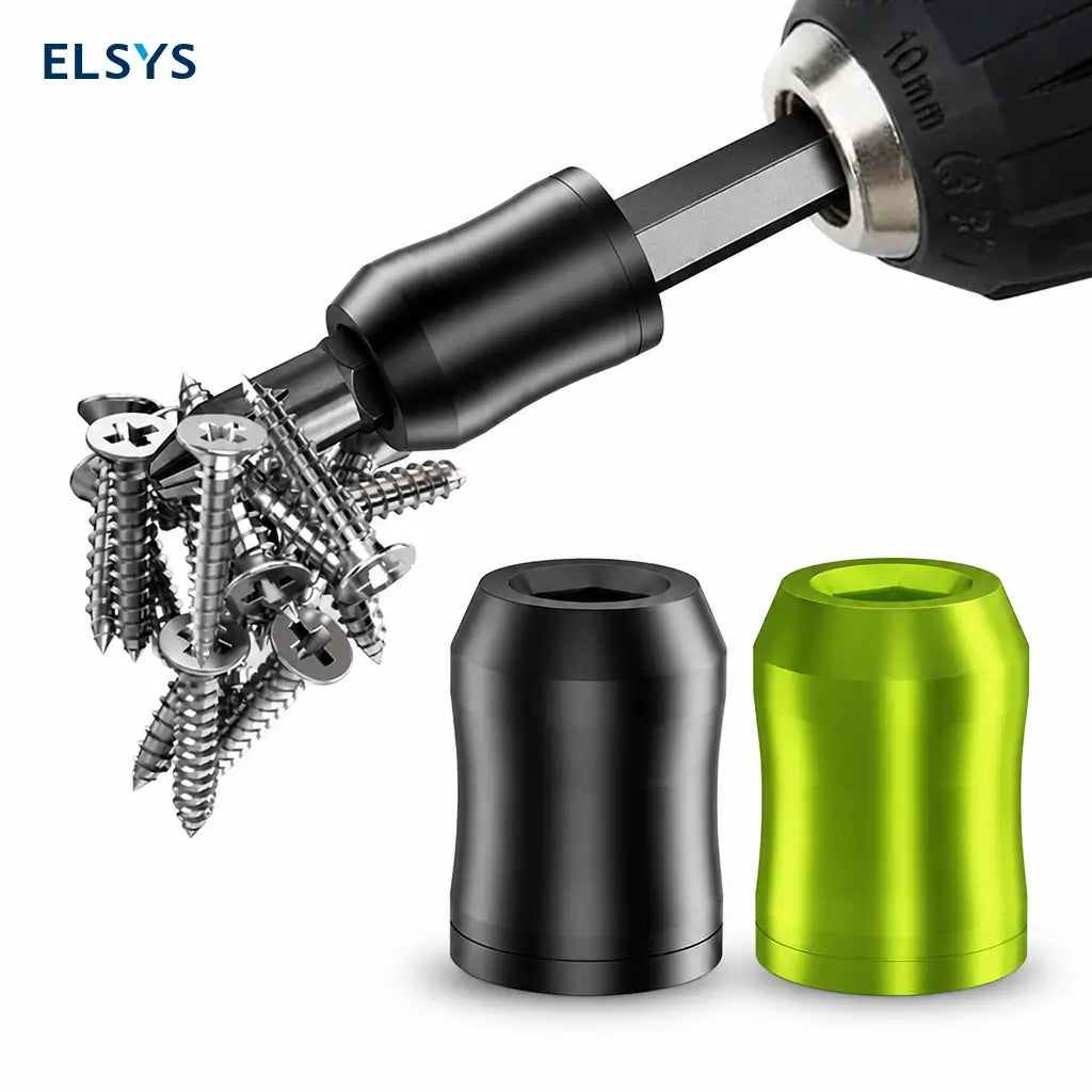 Anillo magnético para puntas hexagonales 1/4 pulg / 6.35 mm, sujeta tornillos para taladro en casa, taller y auto con mejor control en espacios reducidos