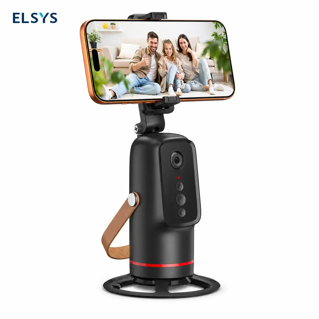 Soporte inteligente para celular con seguimiento facial 360° y control por gestos para lives, vlogs y selfies creativos diarios