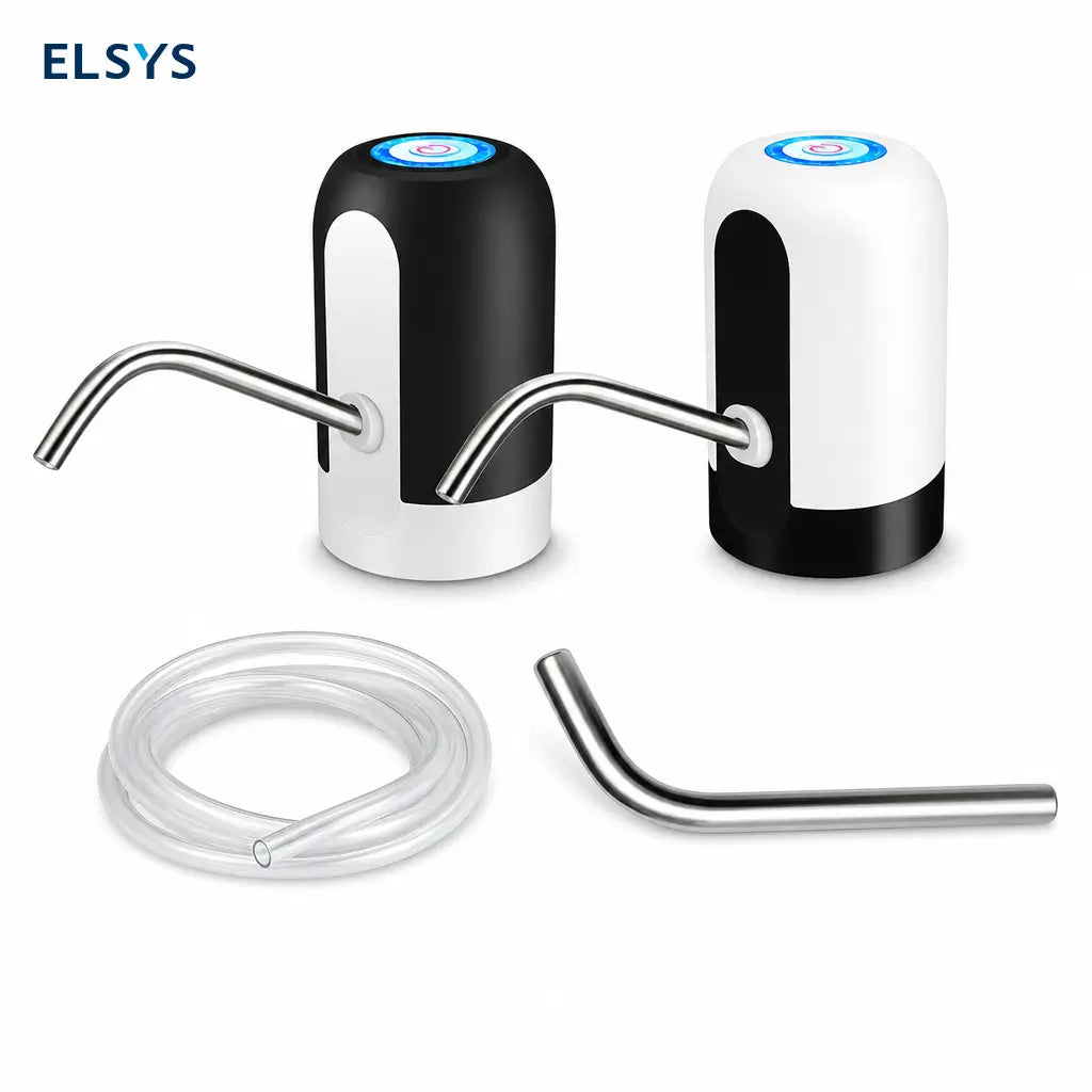 Dispensador eléctrico de agua recargable USB para garrafones de 2 a 5 galones, con botón único para cocina y camping