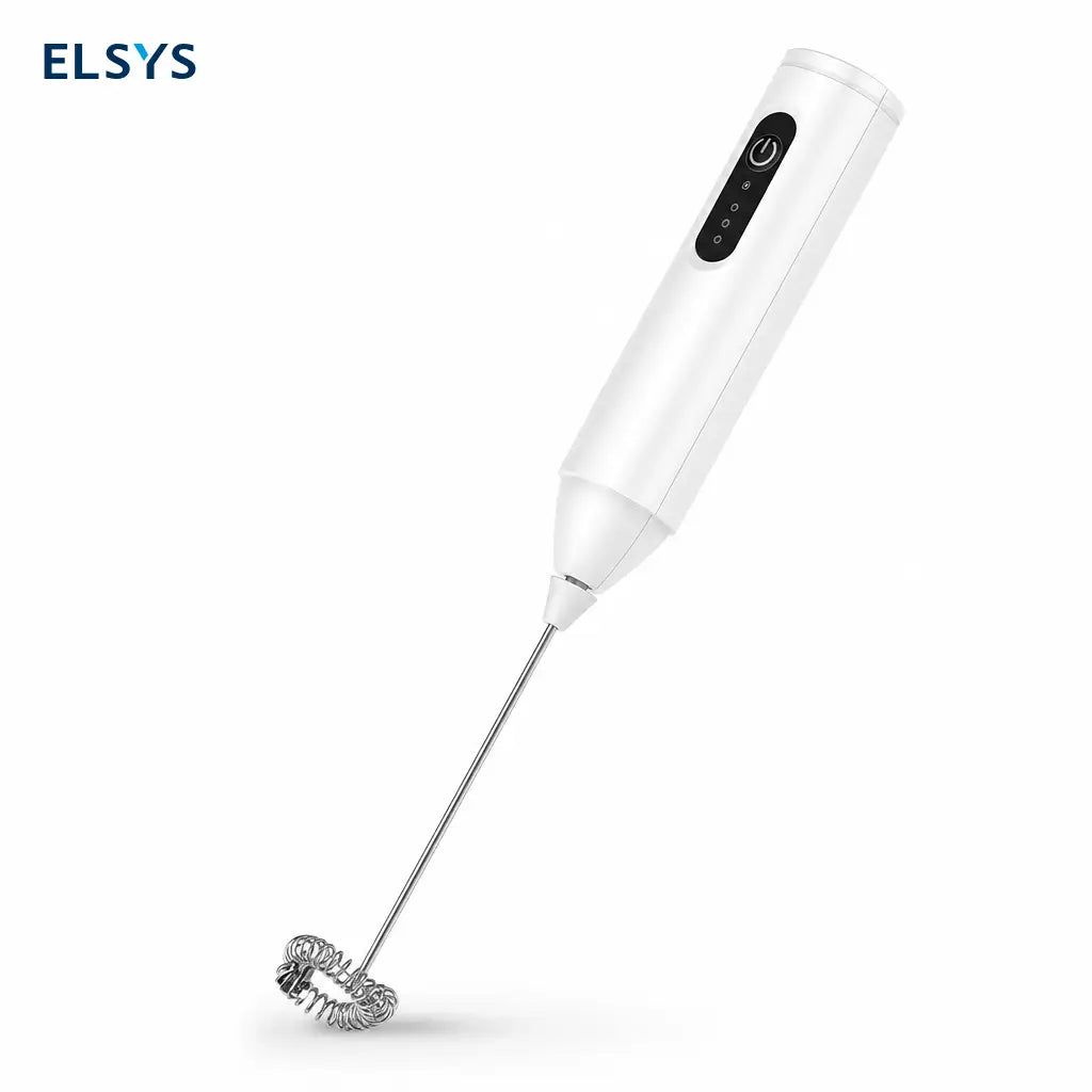 Batidor eléctrico inalámbrico para leche con varilla de acero inoxidable desmontable, ideal para café, huevos, crema y matcha en casa y viajes