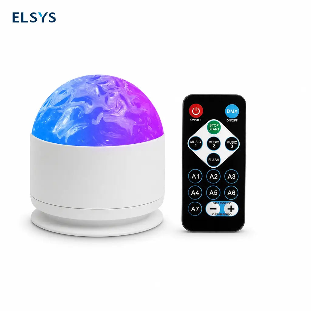 Lámpara proyectora USB de aurora boreal y ondas oceánicas con control remoto y brillo ajustable para cuartos infantiles, fiestas y noches románticas
