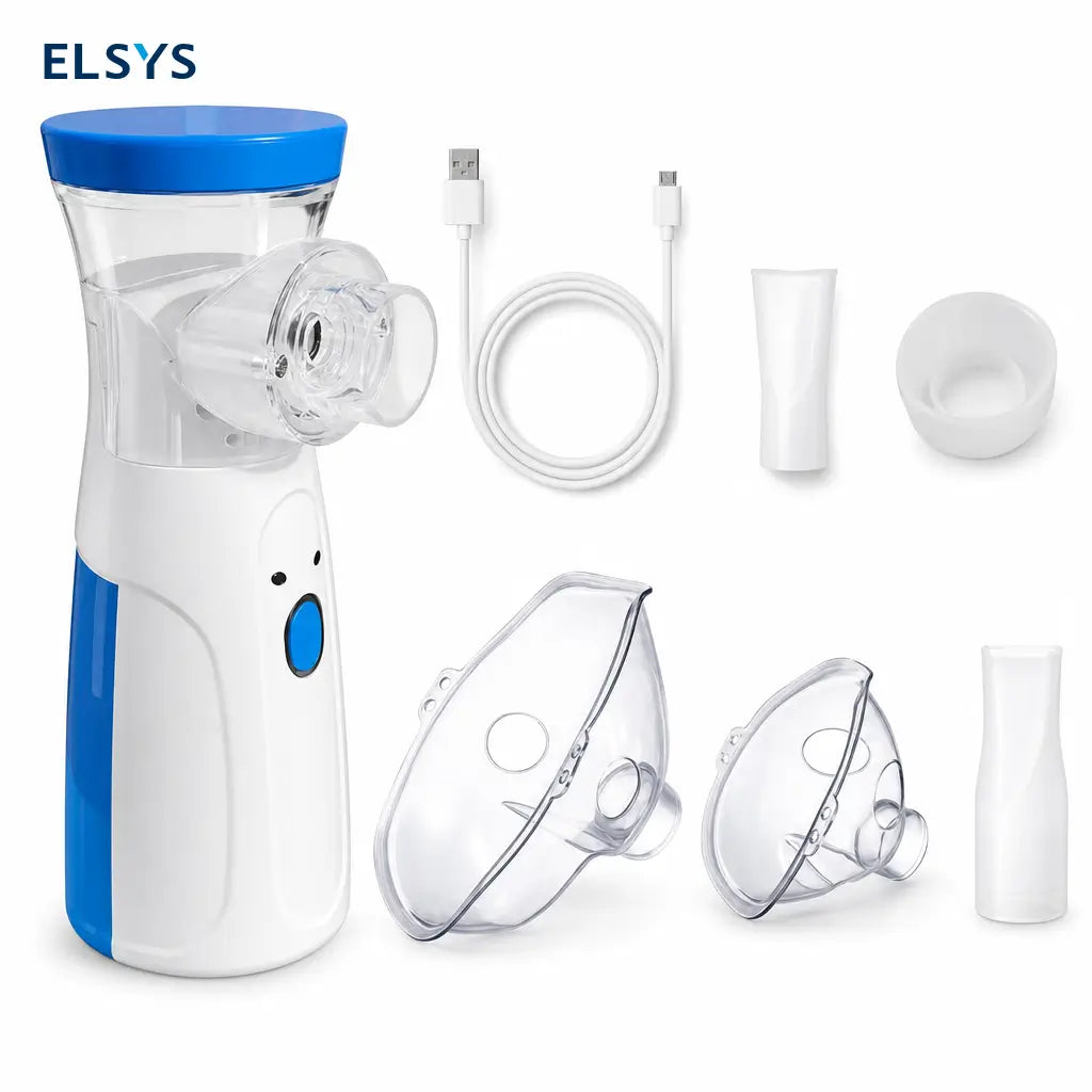 Nebulizador portátil USB con partículas micrométricas, pantalla táctil y función autolimpieza para uso familiar en casa u oficina