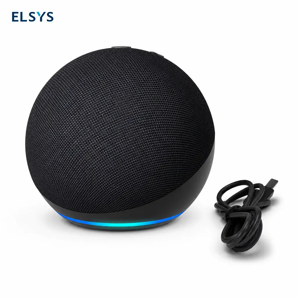 Bocina Bluetooth mini con subwoofer, luz LED y diseño esférico para casa inteligente, viajes y música al aire libre