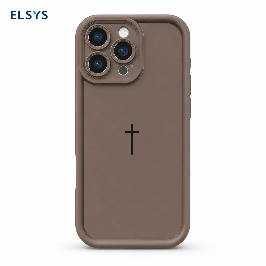 Funda para iPhone 17 Pro Max a 11 con cruz bíblica, antishock ligera y protección completa de cámara para uso diario seguro