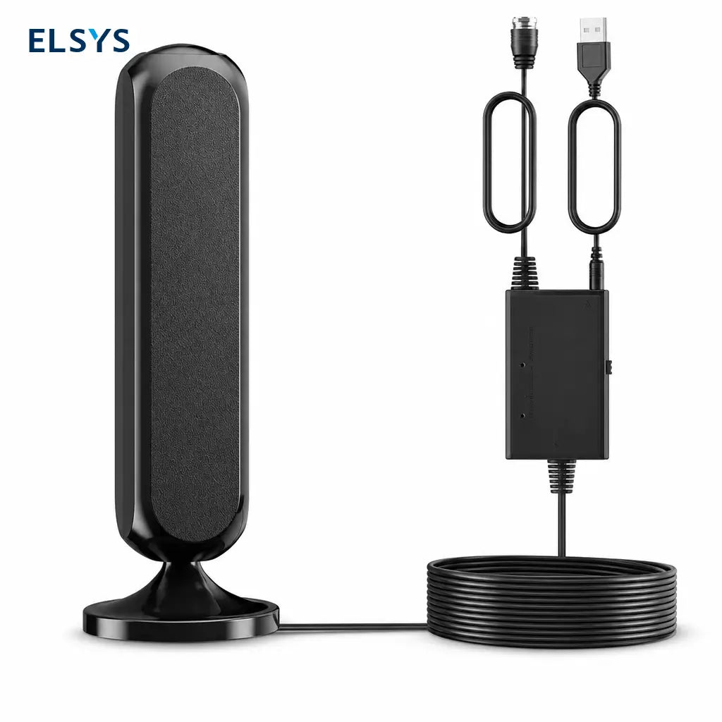 Antena digital interior para Smart TV con señal 360° amplificada, recepción 4K HD y fácil instalación en departamentos sin mensualidades