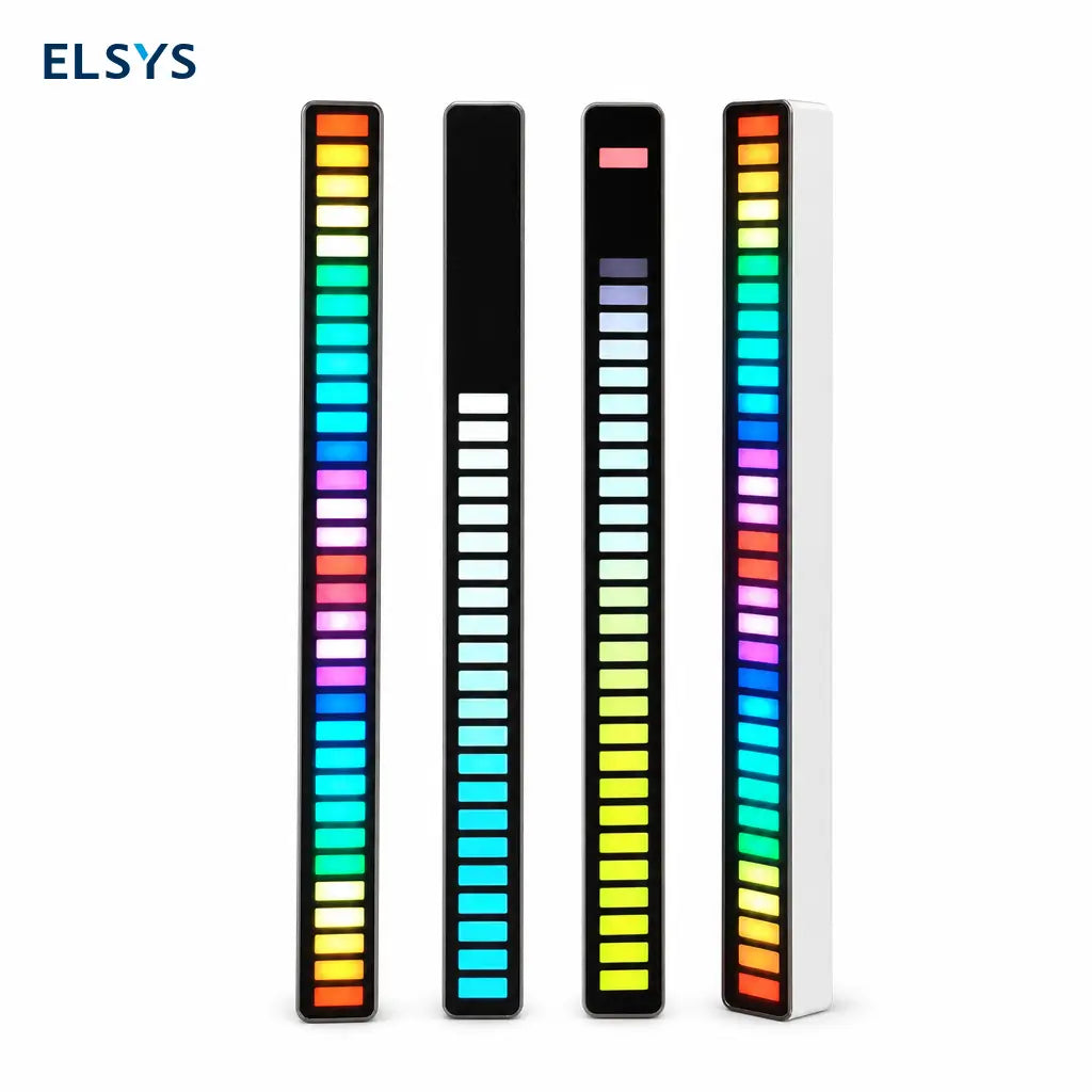 Luz LED RGB rítmica con control por app y USB-C para gaming, fiestas, auto y escritorio con sonido sincronizado portátil recargable
