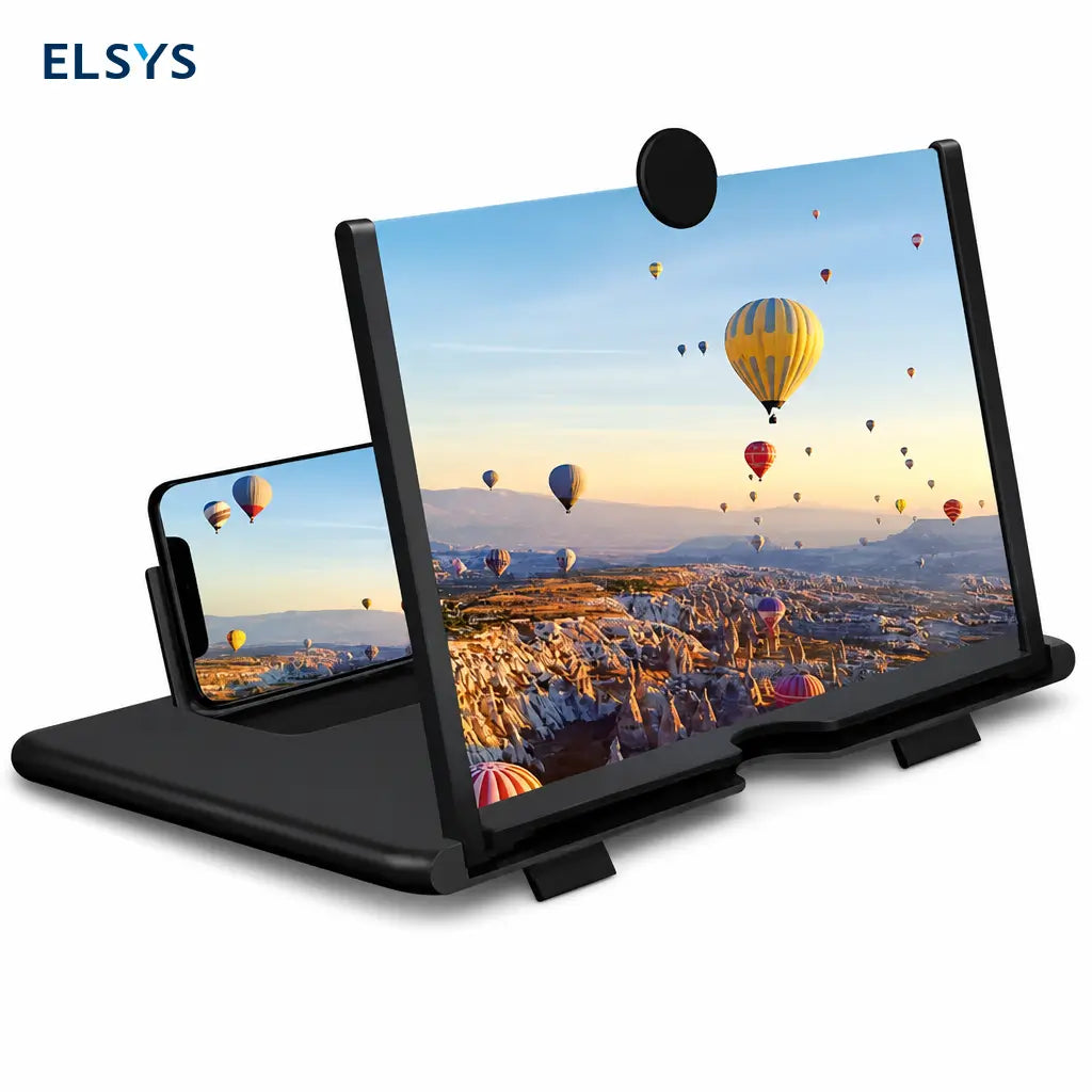 Lupa amplificadora de pantalla 10 pulgadas para celular, aumento 4x Ultra HD y soporte para ver videos o clases cómodamente en casa