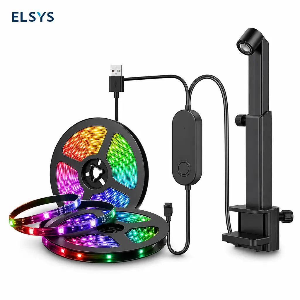 Tira de luces LED RGB para TV 55 a 65 pulgadas con sincronización de pantalla y música para cine en casa y gaming envolvente