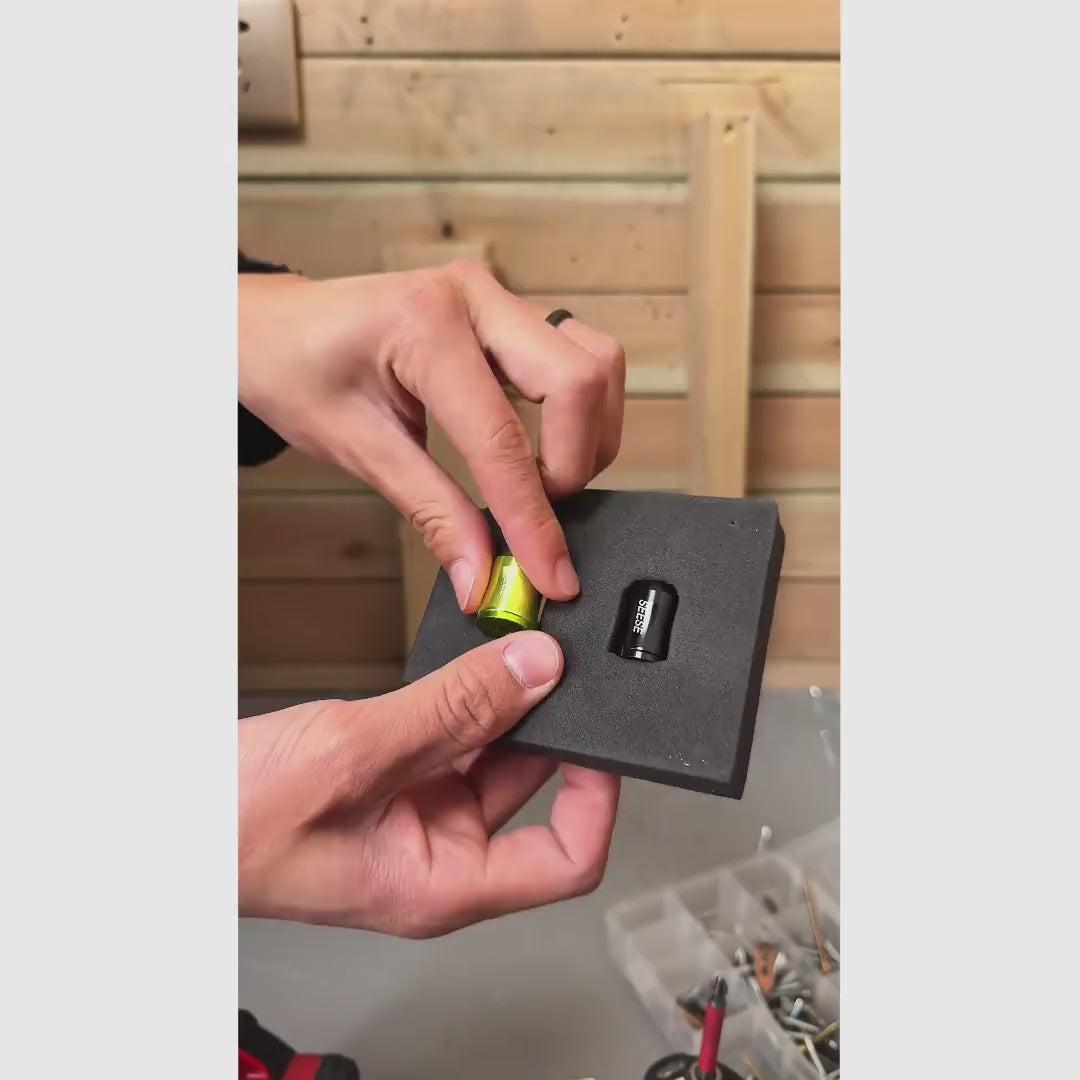 Anillo magnético para puntas hexagonales 1/4 pulg / 6.35 mm, sujeta tornillos para taladro en casa, taller y auto con mejor control en espacios reducidos