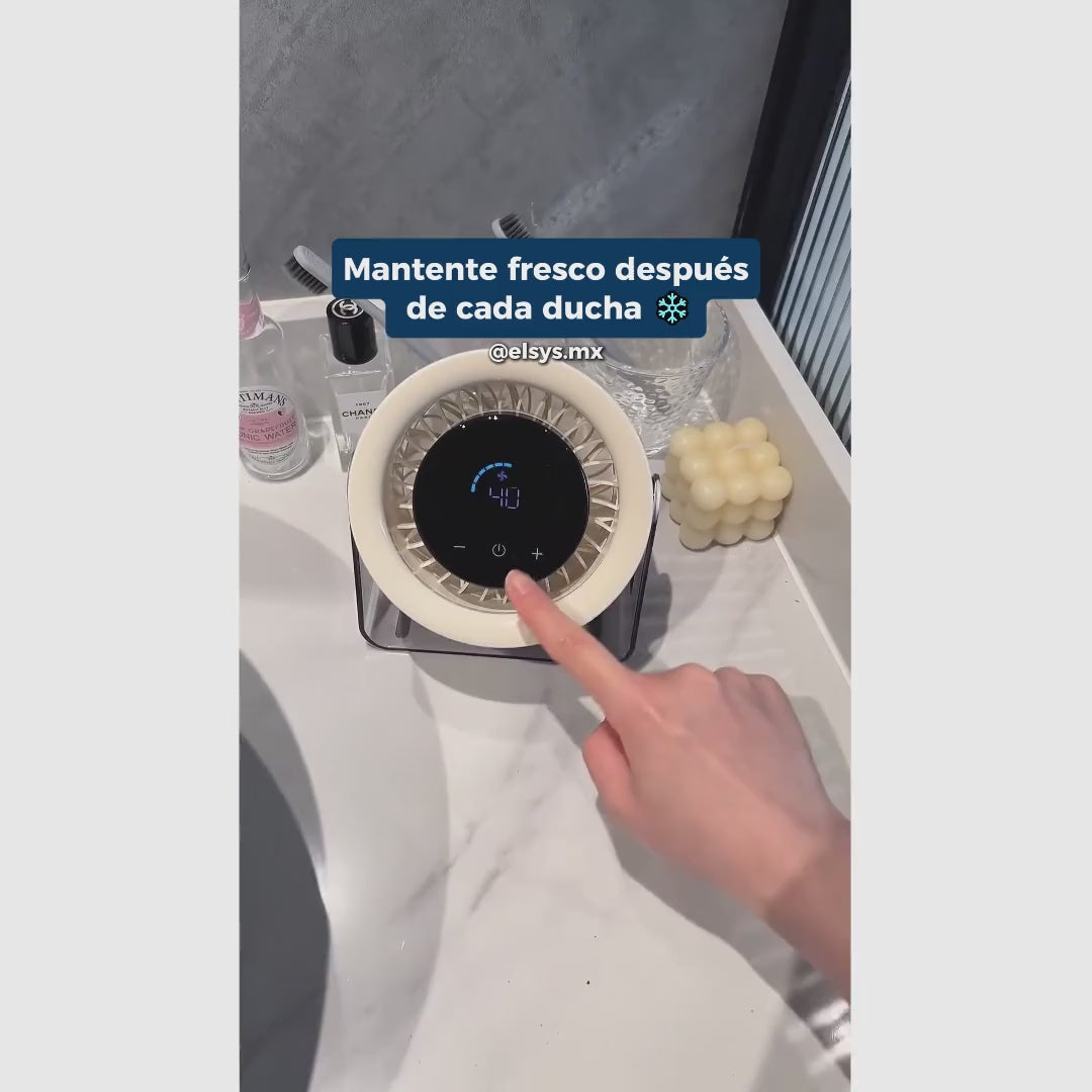 Ventilador de mesa recargable y portátil con pantalla digital, 100 velocidades y flujo silencioso para oficina, recámara o cocina en casa
