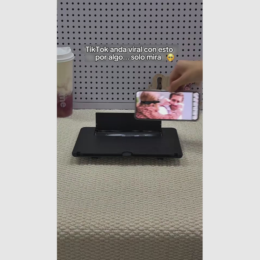 Amplificador de pantalla para celular de 25.4 cm con lente 4x, ideal para series, clases en línea y lectura cómoda diaria