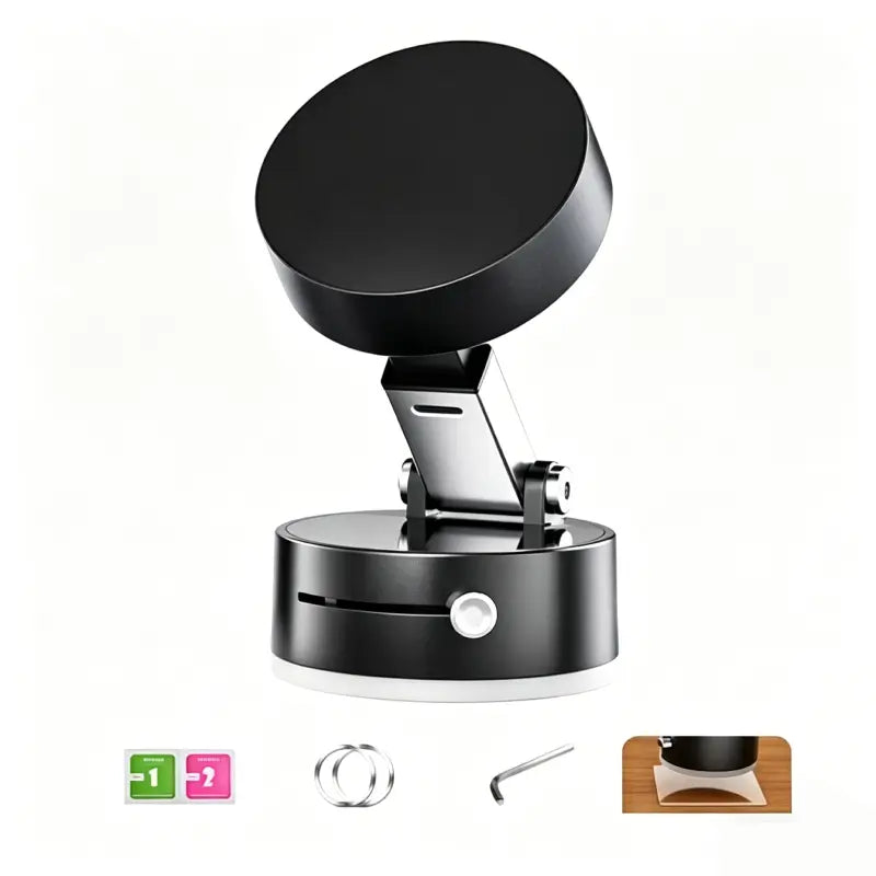 Soporte para celular magnético y plegable con succión al vacío, compatible con MagSafe, ideal para auto, oficina y videollamadas diarias cómodas