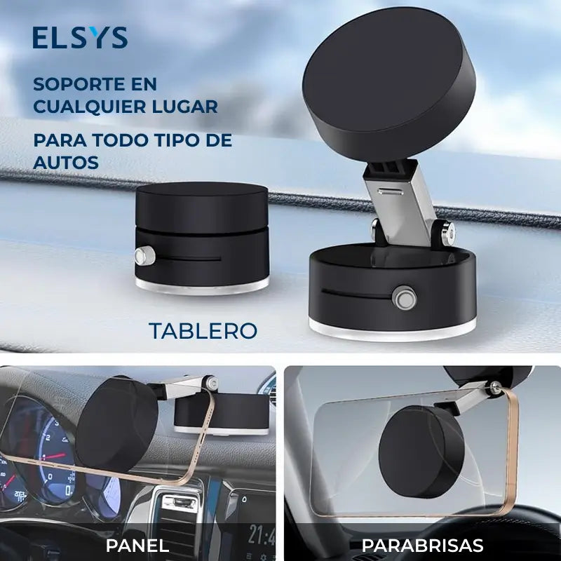 Soporte para celular magnético y plegable con succión al vacío, compatible con MagSafe, ideal para auto, oficina y videollamadas diarias cómodas