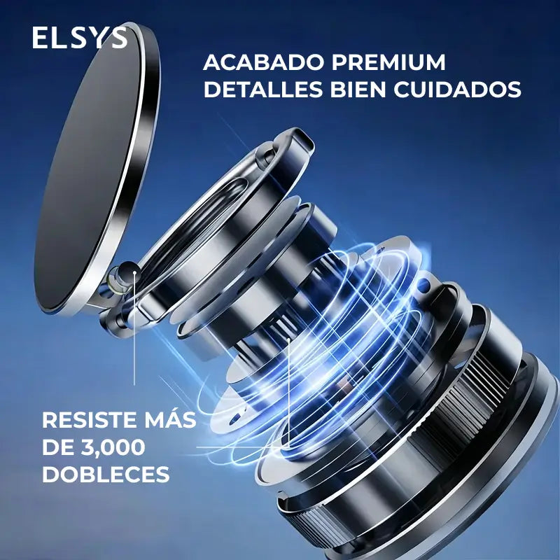 Portacelular magnético con ventosa de vacío y ajuste 360°, compatible con MagSafe para auto, maquillaje, espejo y gimnasio