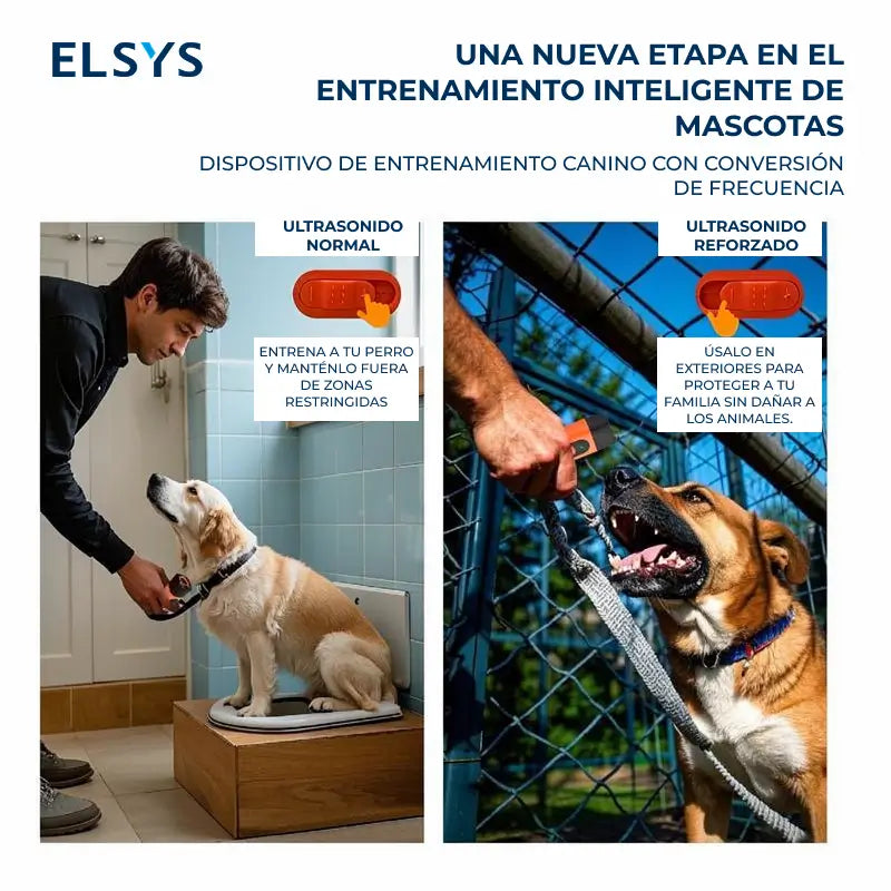 Dispositivo ultrasónico antiladridos recargable con linterna LED y alcance de 9 m para entrenamiento canino y uso diario en casa o paseo