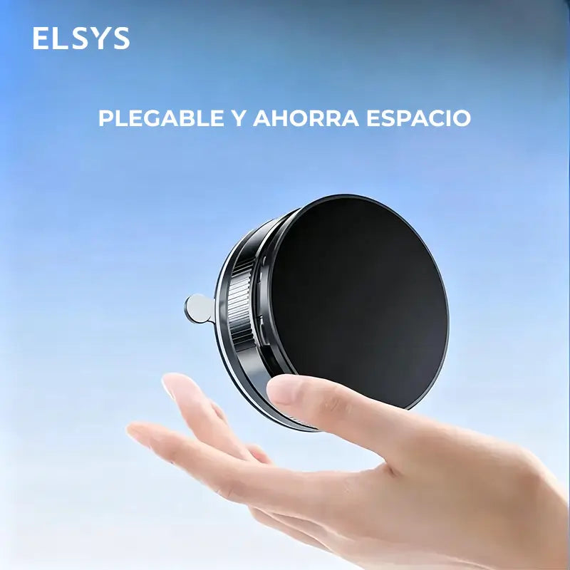Portacelular magnético con ventosa de vacío y ajuste 360°, compatible con MagSafe para auto, maquillaje, espejo y gimnasio