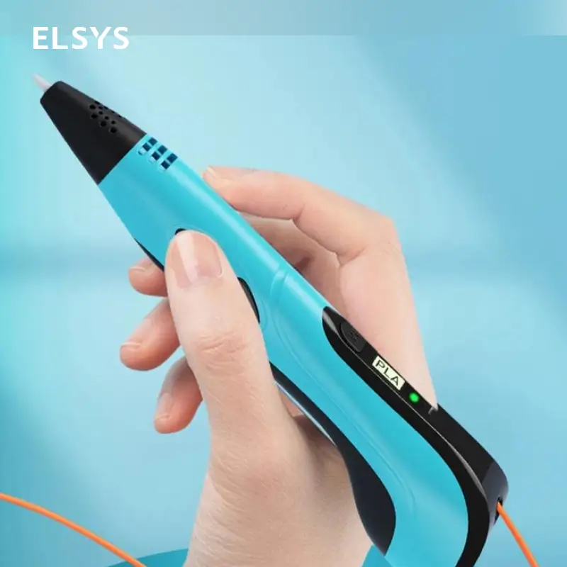 Pluma 3D con pantalla LCD y filamento PLA para niños, kit creativo con carga Type-C y 3 velocidades para dibujar y crear en casa