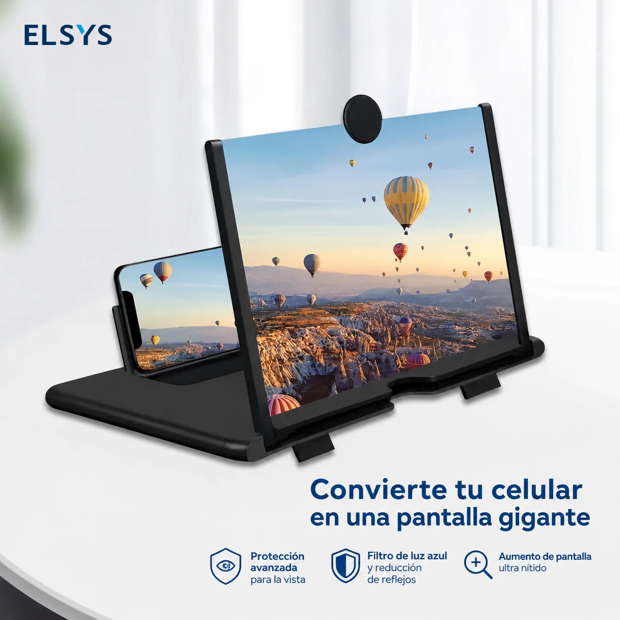 Amplificador de pantalla para celular de 25.4 cm con lente 4x, ideal para series, clases en línea y lectura cómoda diaria