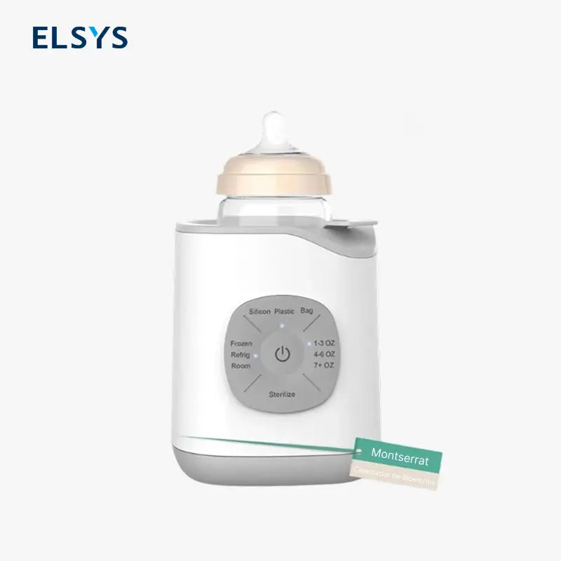 Calentador de Biberones Eléctrico para Leche Materna y Fórmula, Control de Temperatura Preciso, Función de Descongelado, Esterilizado y Calentador de Alimentos para Bebé
