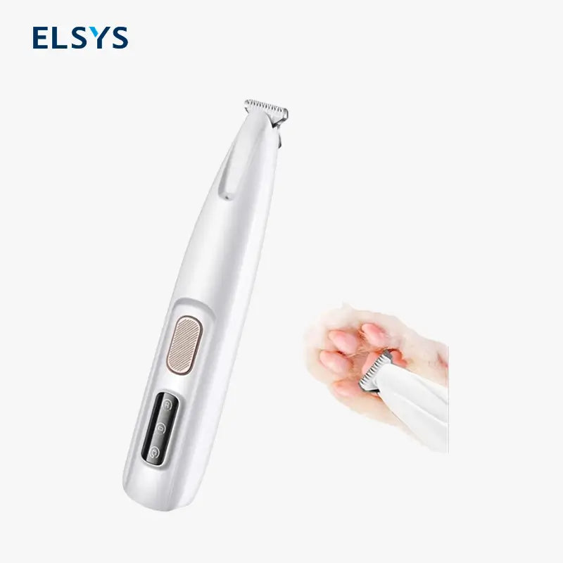 Rasuradora para mascotas recargable con luz LED, cortapelos silencioso e inalámbrico para patas, rostro y orejas de perros pequeños y gatos