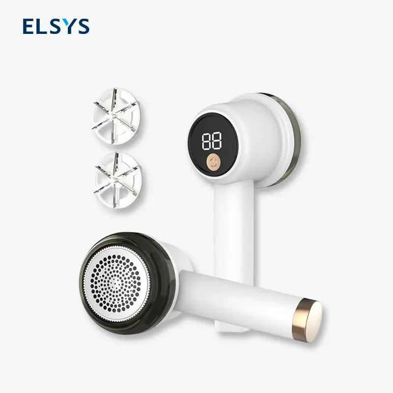 Removedor de pelusa eléctrico recargable con 3 velocidades, pantalla LED y cuchillas de 6 hojas para ropa, suéteres, muebles y tapicería